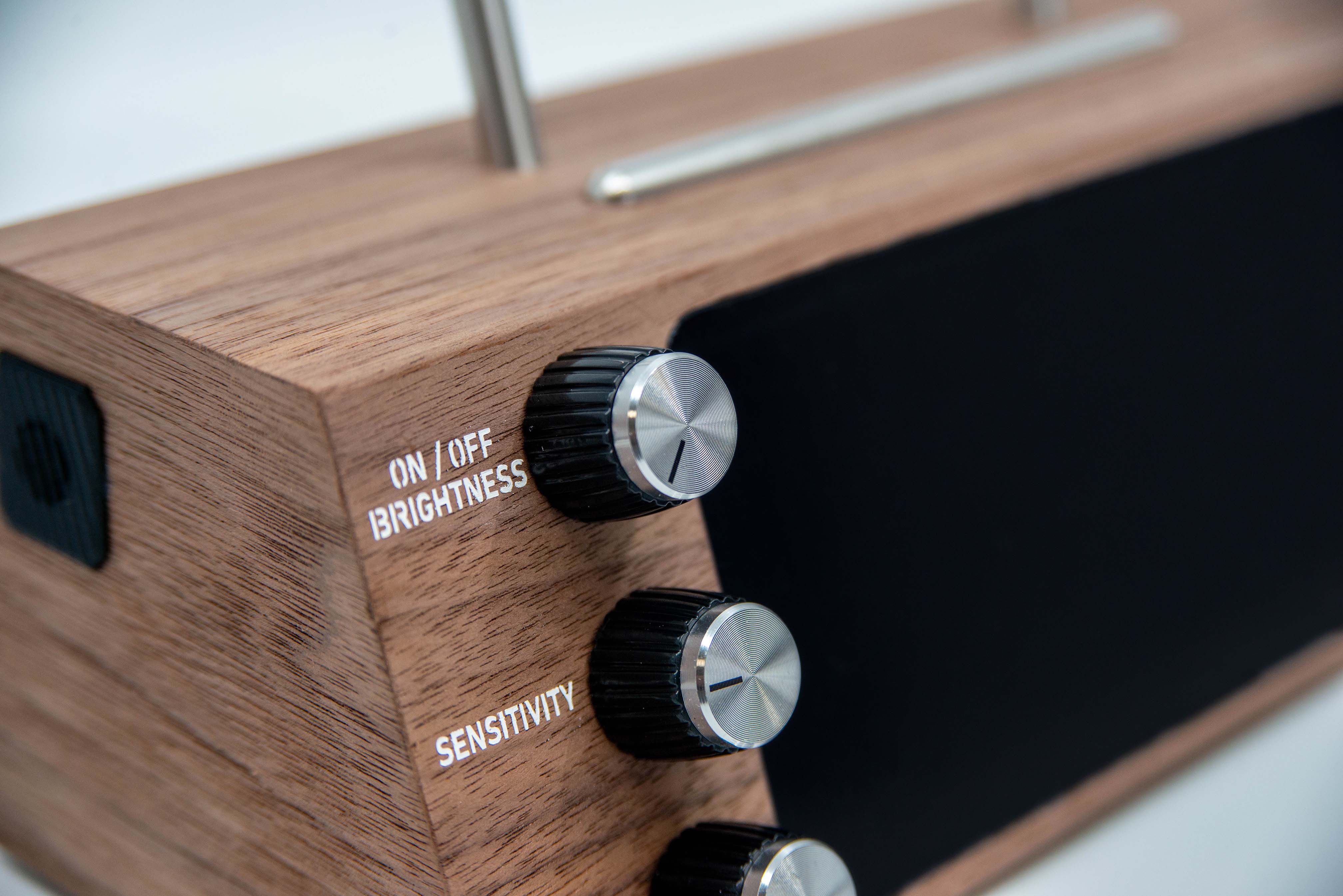 Perillas negras y plateadas (juego de 3)