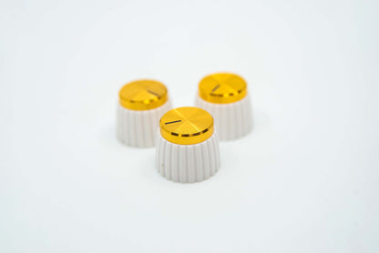 White-Gold Knobs (Set of 3)